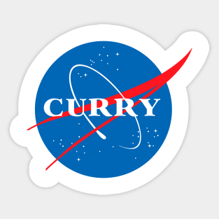 Stephen Curry NASA Logo Sticker